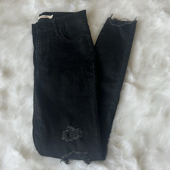 Levi’s super skinny jeans with rips, size 25 - Picture 2 of 5
